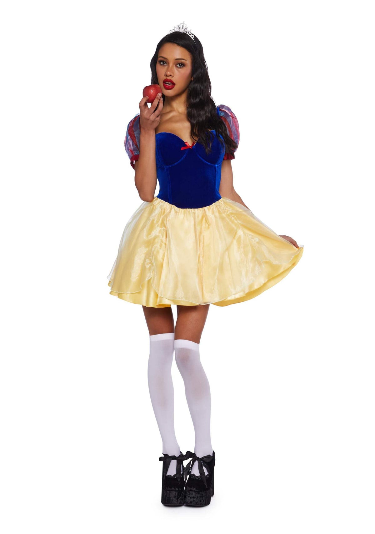 Dolls Kill Fairest Princess Costume - White Snowy Princess Outfit by Trickz N' Treatz - XX-Small