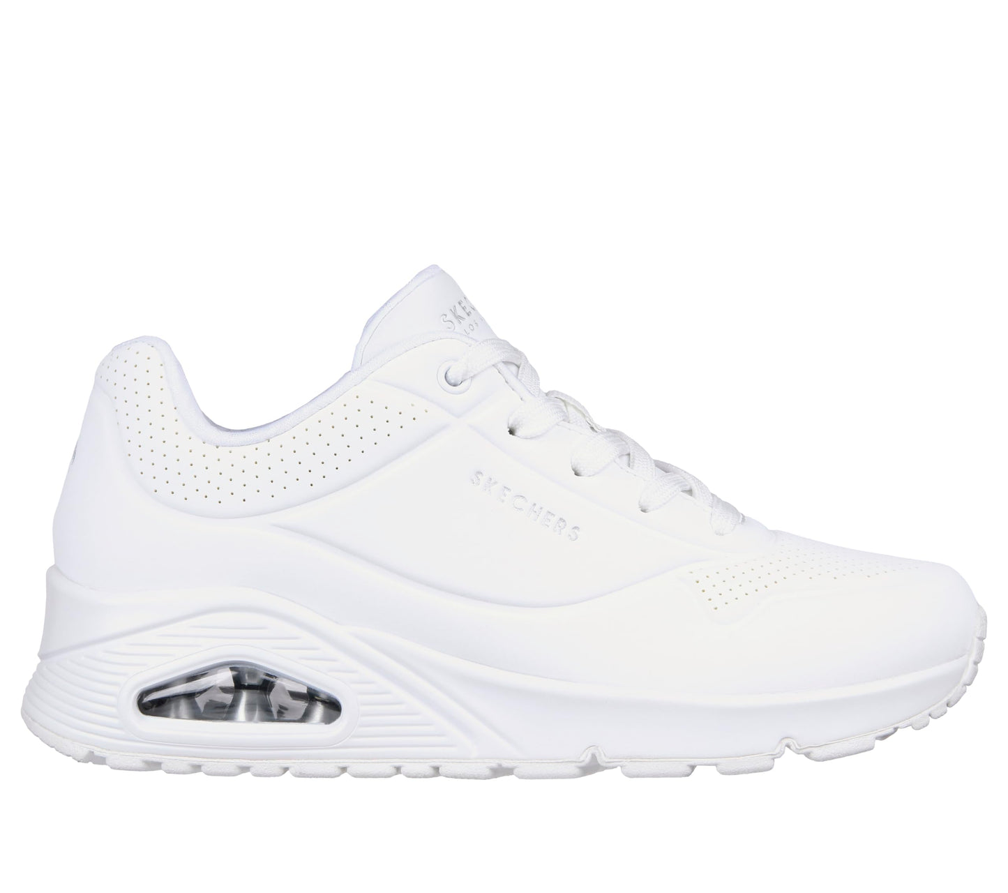 Skechers Women's Uno-Stand on Air Sneaker, White/White, 7