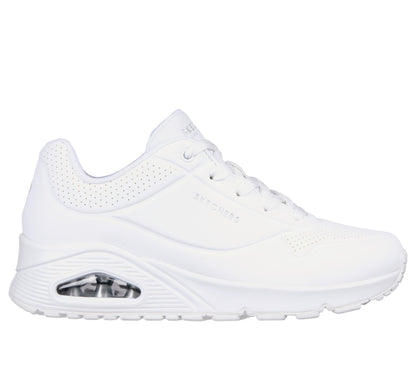 Skechers Women's Uno-Stand on Air Sneaker, White/White, 7