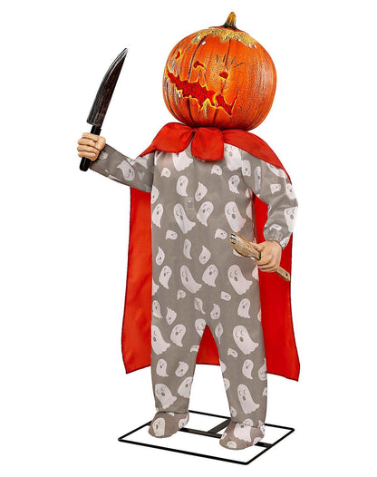 Spirit Halloween 4 Ft 4 In Harvey Carvey Animatronic, Scary Animated Decor