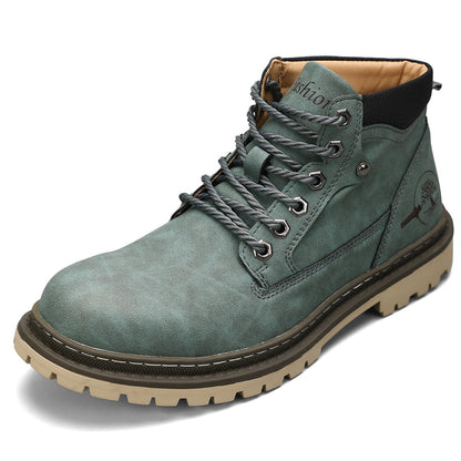 Shaire Men's Leather Chukka Boots | Lace-Up Ankle Boots for Men | Casual Comfort Boots