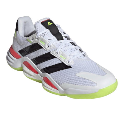 adidas Men's Stabil 16 Indoor Shoes White/Aurora Met./Aurora Plum 11.5 Medium