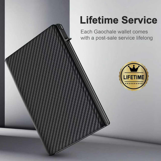 Mens Wallet Card Holder, Mens Minimalist Wallet 6-10 Cards, Slim Compact Wallet with Money Clip & ID Window, RFID Blocking Smart Pop Up Card Wallet, Metal Aluminum Credit Card Holder Bifold Wallet
