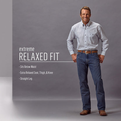 Wrangler 20X Extreme Relaxed Fit Jean, Vintage Midnight, 42W x 32L