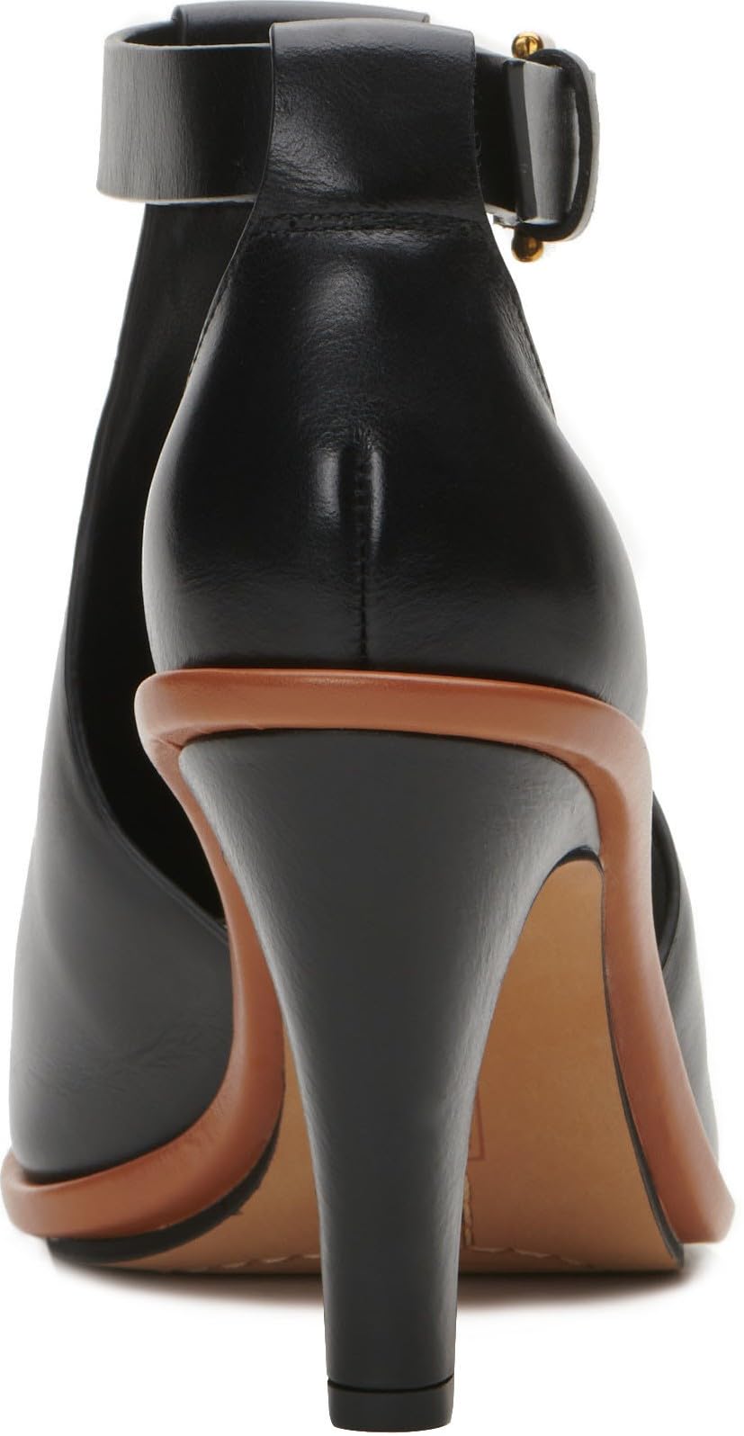 Vince Camuto Women's Frasper Buckle High Heel Sandal, Black, 7 M
