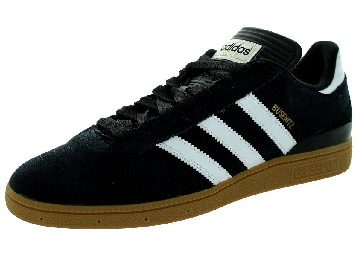 adidas Originals Men's Busenitz Sneakers, Black/White/Metallic Gold, 7.5