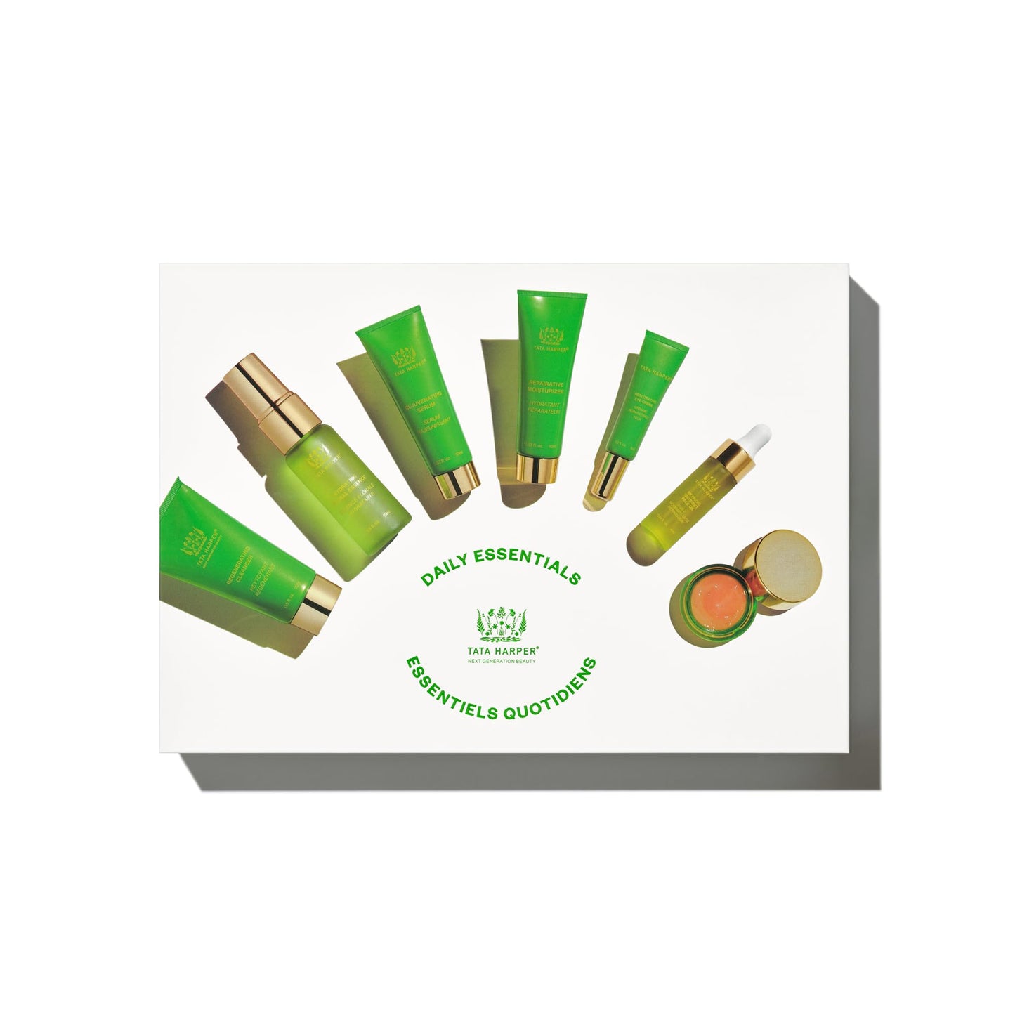 Tata Harper Daily Essentials Set, Best Selling Skincare Set, Travel Sized Skincare, 7-Step On-the-Go Skincare Routine, Natural Skincare