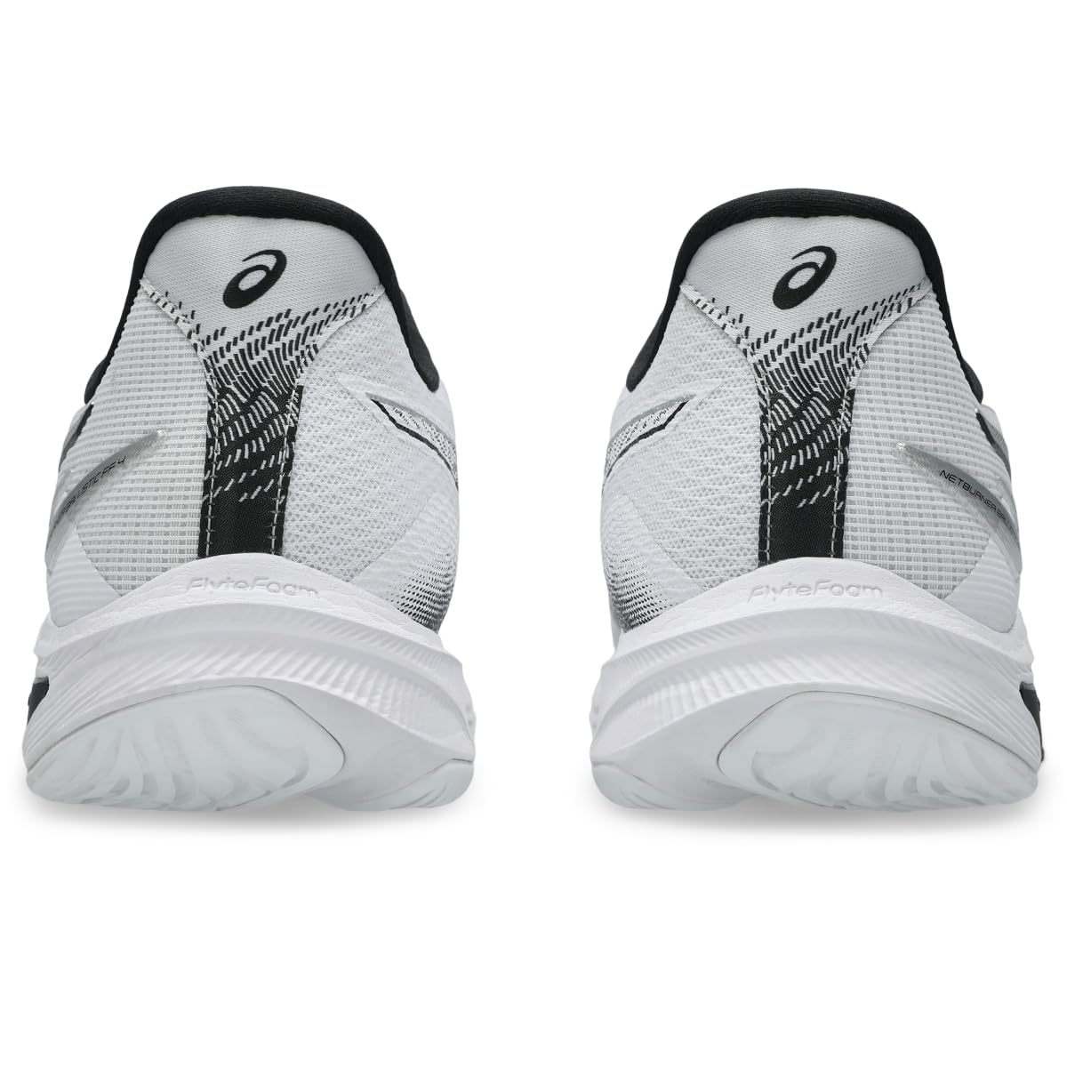 ASICS Men's Netburner Ballistic FlyteFoam 4 Volleyball Shoes, 15, White/Black