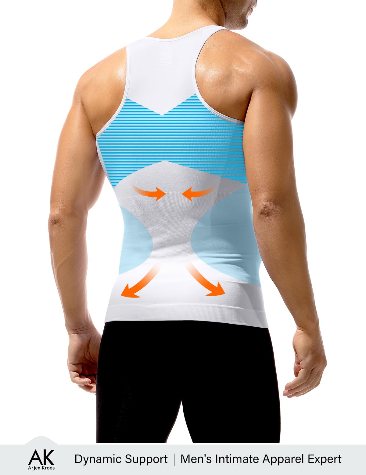 Arjen Kroos Compression Shirt Men Tank Tops Men Undershirts Activewear Muscle Slimming Shapewear 4 Pack 4th-Level Compression