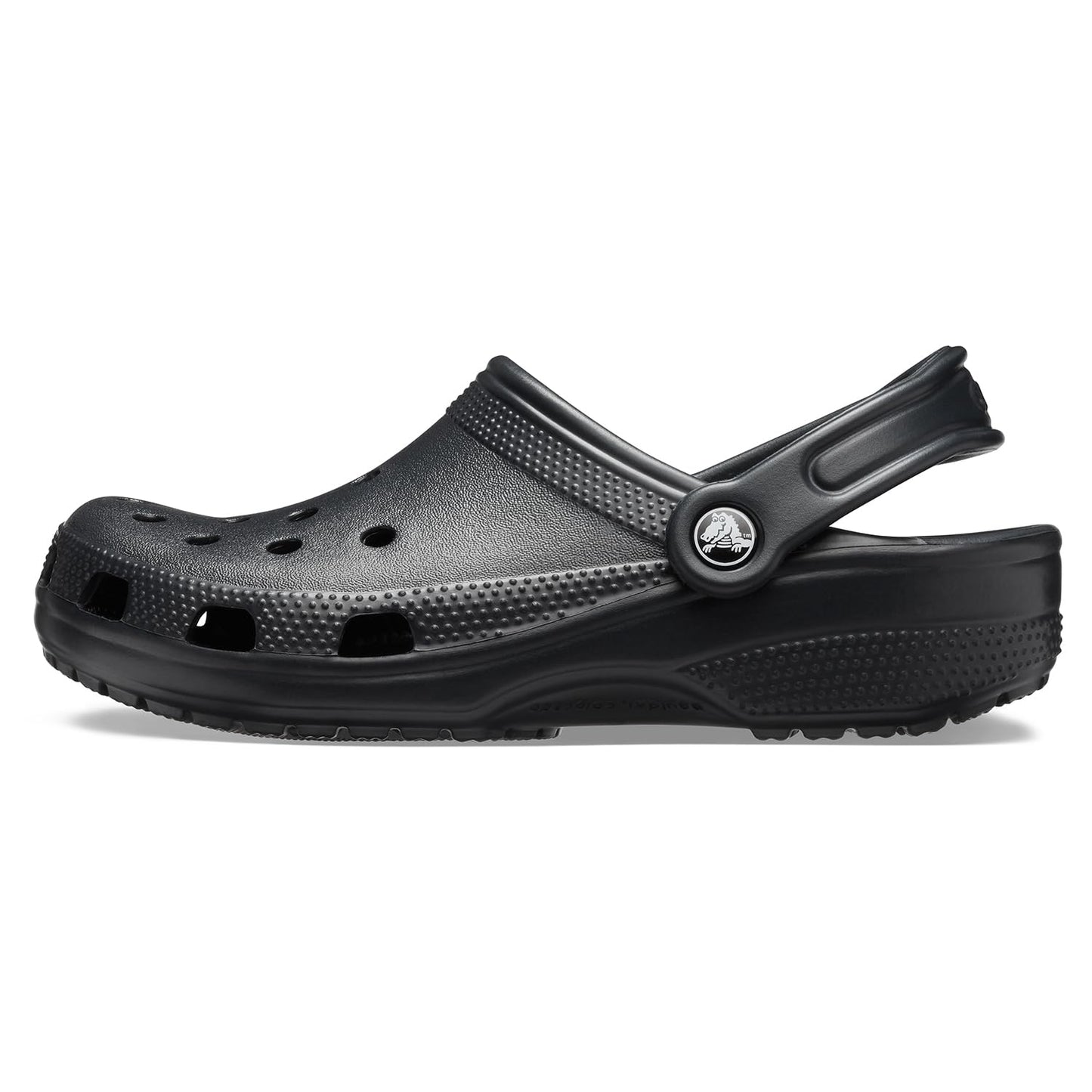 Crocs Unisex-Adult Classic Clogs, Black, 9 Women/7 Men