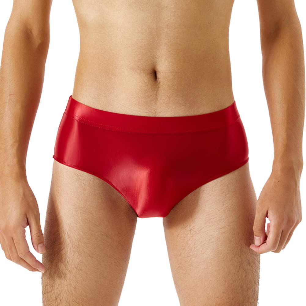 Mens Sissy Panties Stretchy Silky Glossy Bikini Briefs Underwear Lingerie Underpants for Men