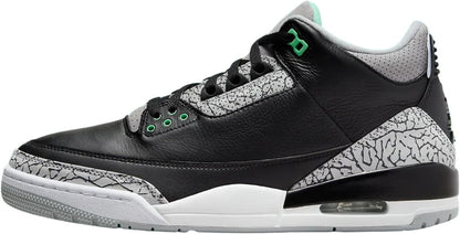 Nike Air Jordan 3 Retro Black/Green Glow Wolf-Grey (CT8532 031) - Size 7.5