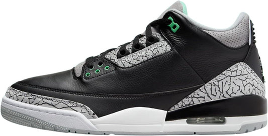 Nike Air Jordan 3 Retro Black/Green Glow Wolf-Grey (CT8532 031) - Size 7.5