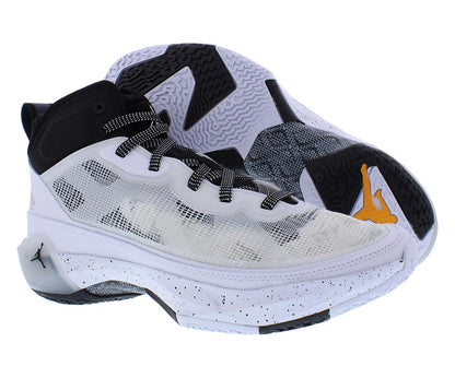 Nike Men's Air Jordan XXXVII Basketball Shoe (White/Citrus/Black, us_Footwear_Size_System, Adult, Men, Numeric, Medium, Numeric_10)