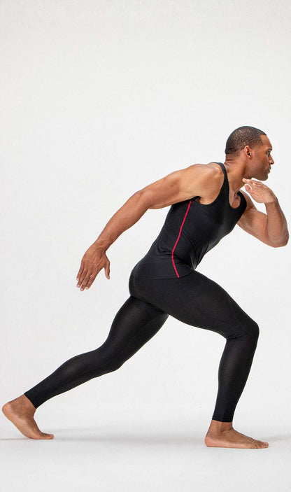 DEVOPS 3 Pack Men's Muscle Dry Fit Compression Tank Top (Large, Black/Black/Black)