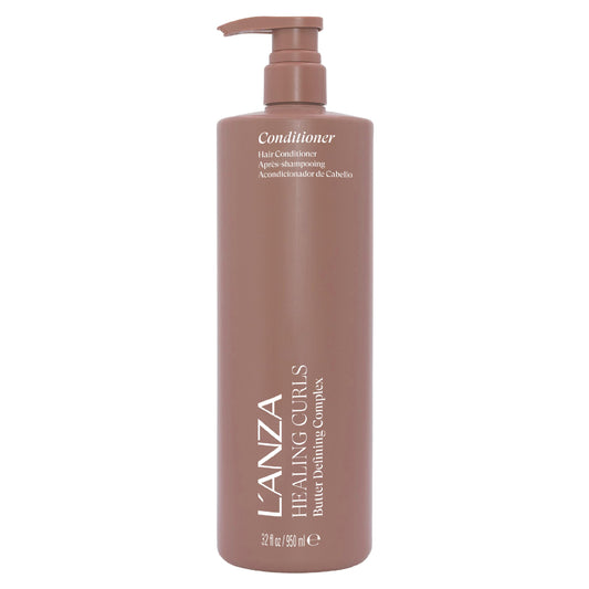L'ANZA Healing Curls Butter Conditioner - Curly Hair Product for Moisturizing and Detangling Velvety Curls with Anti-Humidity Moisturizers, with Sulphate Free, Paraben Free Formula (32 Fl Oz)
