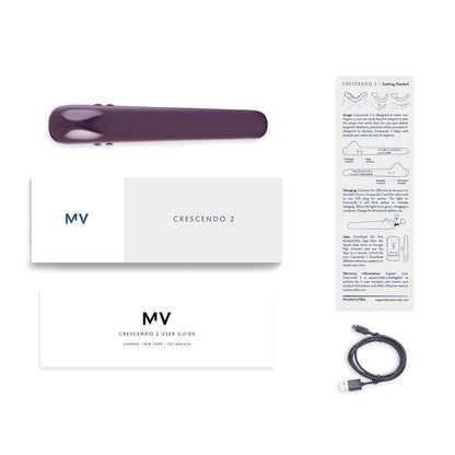 Crescendo 2 | Flexible Vibrator for Women's Intimate Wellness | Adaptive Fit, Precision Vibration & App Control.