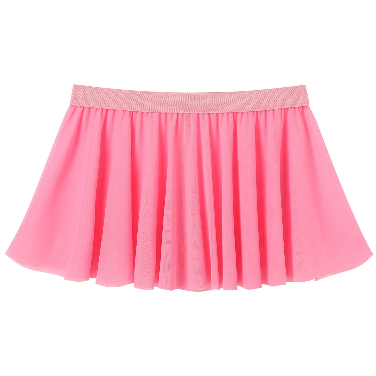 ABAFIP Sissy Skirt for Men Low Waisted Sheer Micro Ruffle Pleated Crossdressing Underwear A-Line Mini Skirt Pink One Size