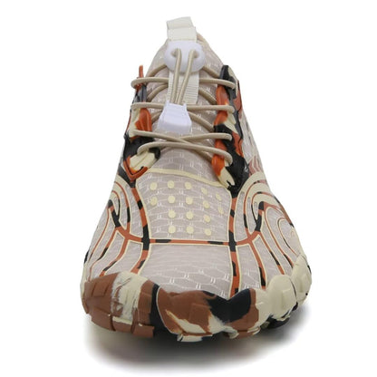 WateLves Water Shoes Men Women Barefoot Quick-Dry Aqua Sock Outdoor Athletic Sport Shoes Kayaking Boating Hiking Surfing(Brown,42)