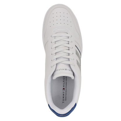 Tommy Hilfiger Men's Tilyas Sneaker, White/Silver/Blue 142, 13