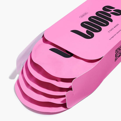 LOOPS DOUBLE TAKE - Glow Korean Hydrogel Face Masks - Calms and Soothes Skin - Refine Pores and Smooth for a Flawless Face - Hydrating Skin Mask Face Mask Leaves You Refreshed and Loumonus 5pc