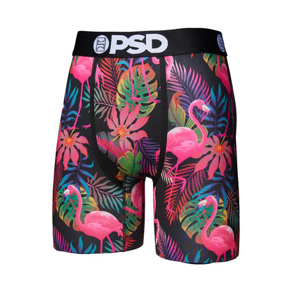 PSD Underwear Men's Flamingo Jungle Boxer Brief 3 Pack, Multi, M