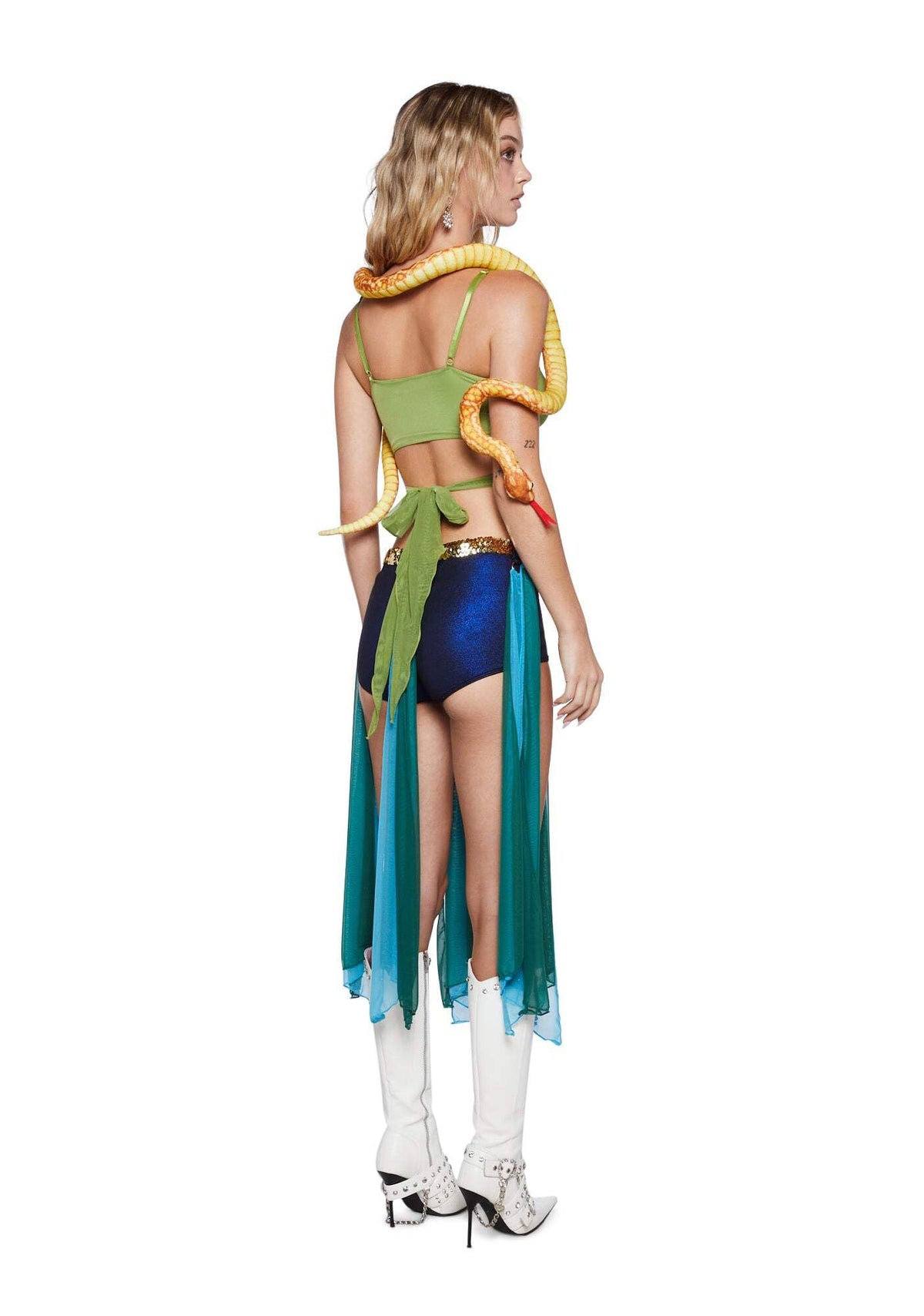 Dolls Kill Britney Slave for U Inspired Costume - Snake Charmer Outfit by Trickz N' Treatz - XX-Small