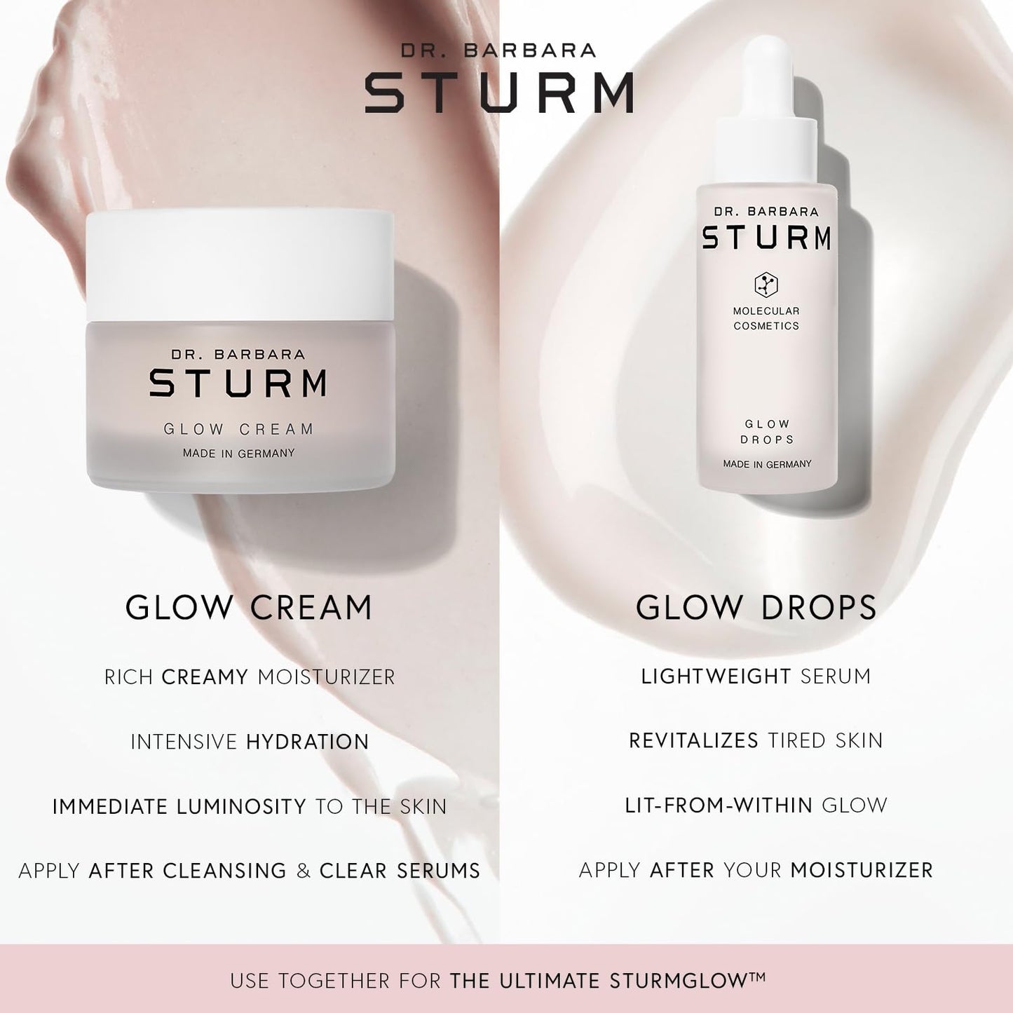 Glow Cream 1.7 Fl Oz, Hydrating Face Cream, Radiance Boosting Moisturizer, Plumps Skin and Refines Pores for Instant Luminous Glow, Luxury Skincare By Dr. Barbara Sturm