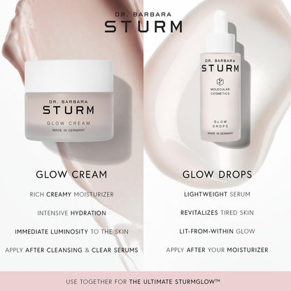 Glow Cream 1.7 Fl Oz, Hydrating Face Cream, Radiance Boosting Moisturizer, Plumps Skin and Refines Pores for Instant Luminous Glow, Luxury Skincare By Dr. Barbara Sturm