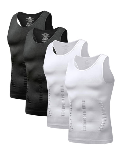 Arjen Kroos Compression Shirt Men Tank Tops Men Undershirts Activewear Muscle Slimming Shapewear 4 Pack 4th-Level Compression