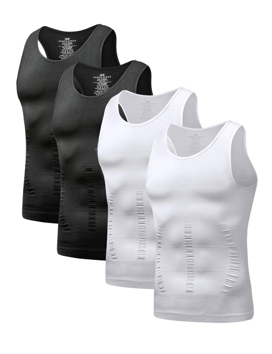 Arjen Kroos Compression Shirt Men Tank Tops Men Undershirts Activewear Muscle Slimming Shapewear 4 Pack 4th-Level Compression