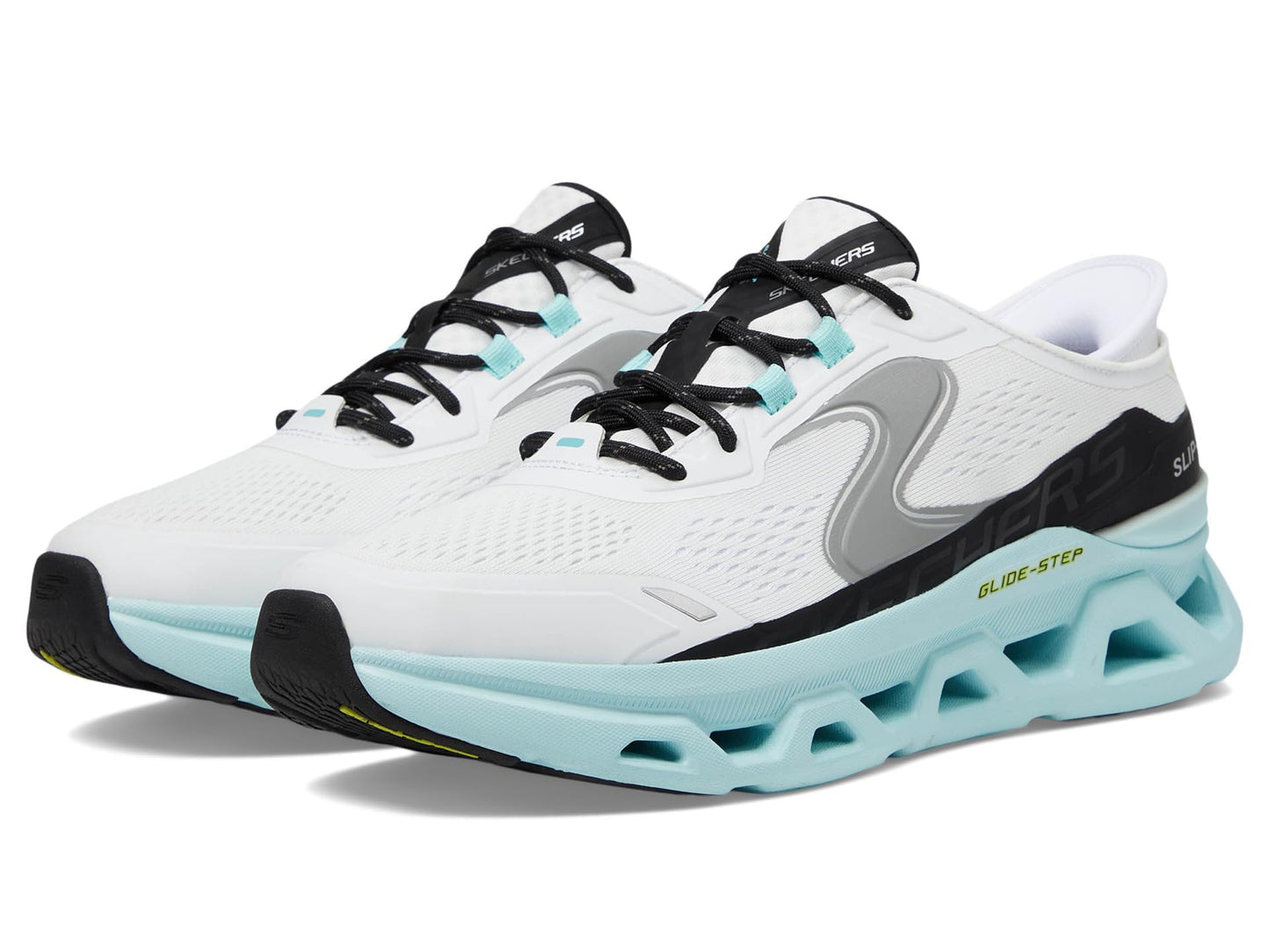 Skechers Men's Glide-Step Altus Hands Free Slip-in Sneaker, White/Blue, 11