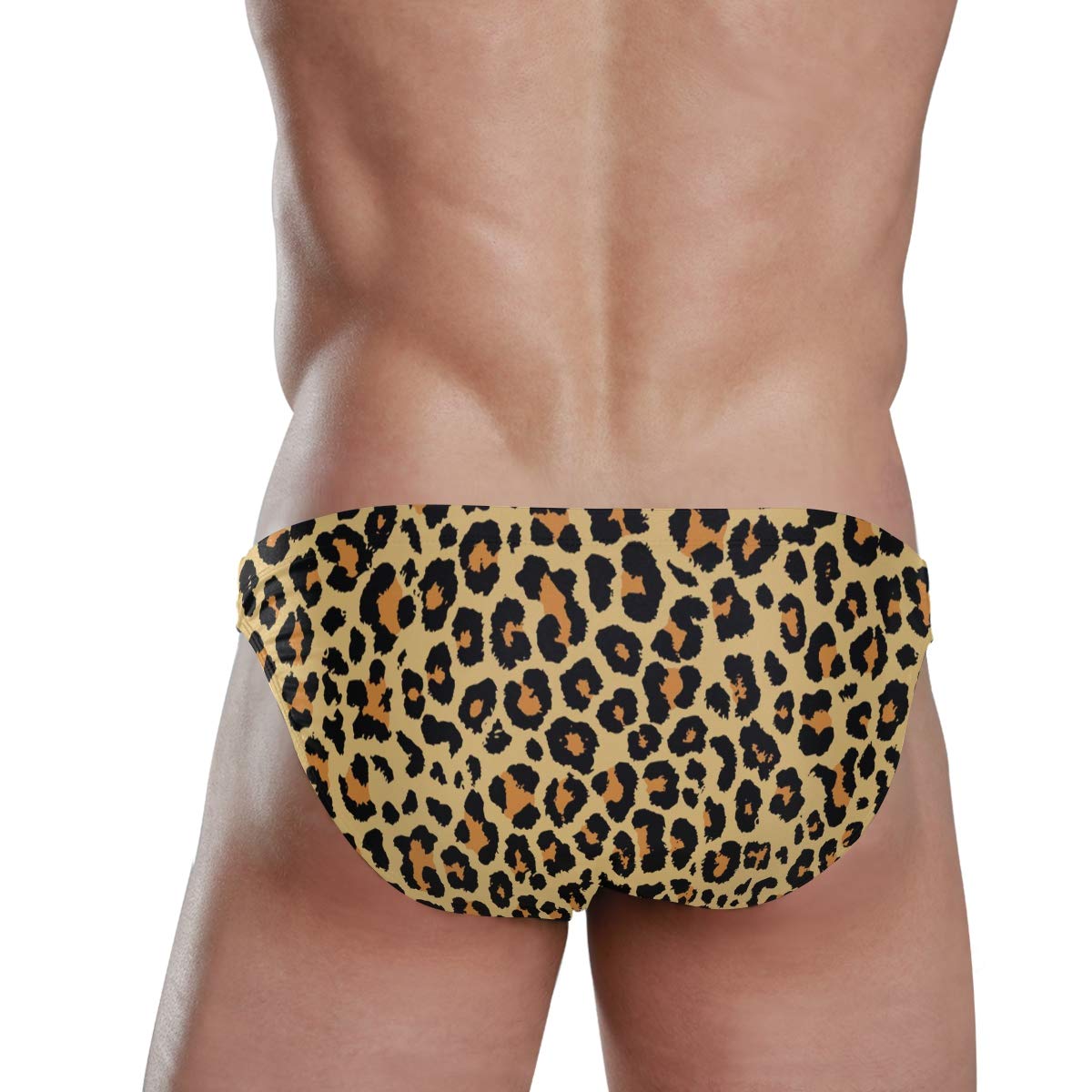 Chic Houses Men's Sexy Bikini Leopard Swimsuit Swimwear Quick Dry Print Briefs XL 2031388