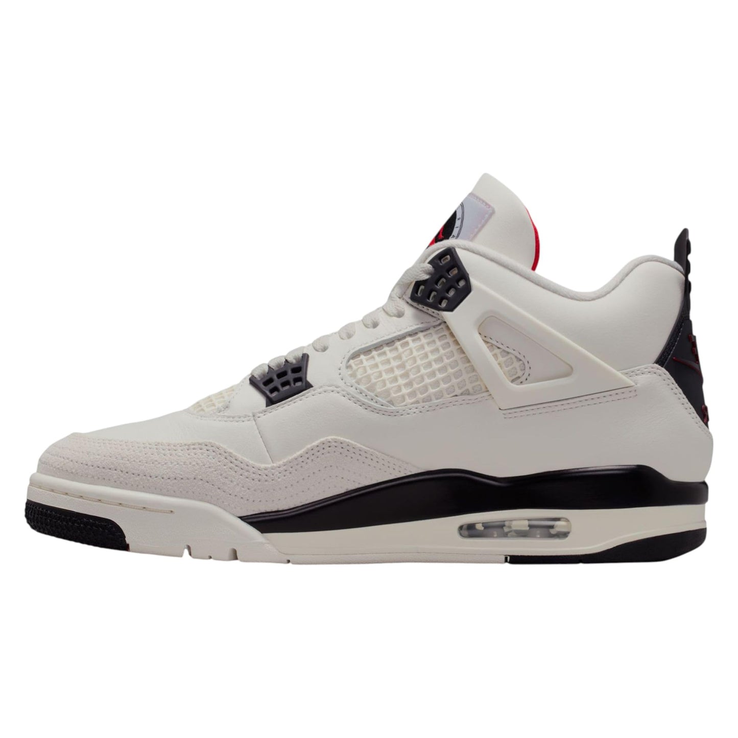 Air Jordan 4 Retro Flight Club Men's Shoes (Sail/University Red/Black) Size 7.5