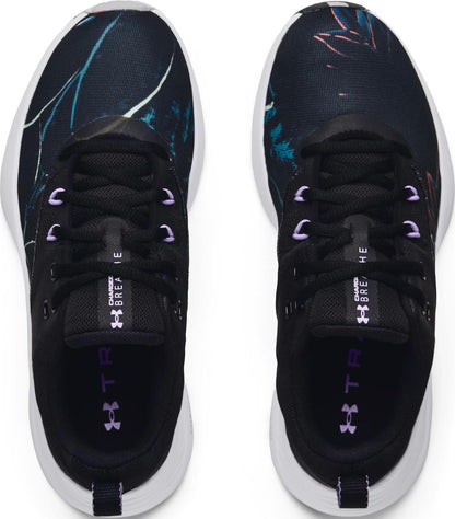 Under Armour Women's Charged Breathe Training 3 PR Shoes (Black 002, US Footwear Size System, Adult, Women, Numeric, Medium, 7.5)