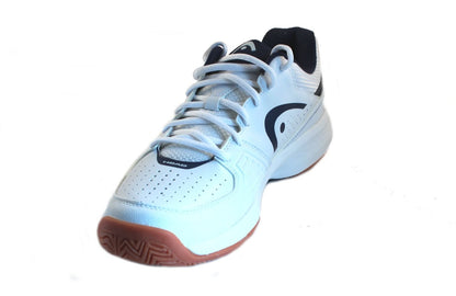 HEAD Men's Grid 2.0 Low Racquetball/Squash Indoor Court Shoes (Non-Marking) (White/Navy) 8.0 (D) US