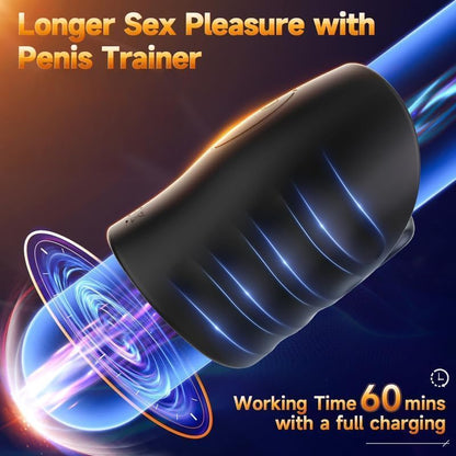 Male Sex Toys for Mens - Male Masturbator Penis Training Vibrator with APP Control, Vibrating Sex Toy Stroker Glans Trainer Stimulator, Mens Sex Machine Masturbators Adult Sex Toys Erotic Massage Gels