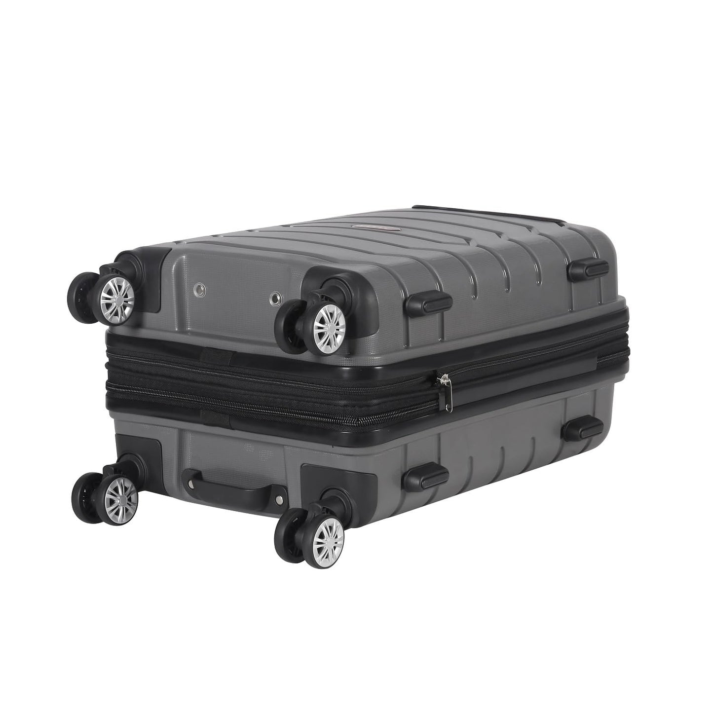 WITIS Wine Travel Luggage for 6-Bottle. Unbreakable Insulated Bag & Ice Pocket, TSA Lock, Spinner Wheels, Expandable (DG, 6)