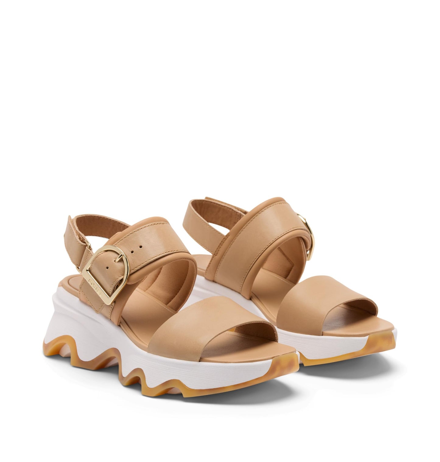Sorel Women's Kinetic Impact Wedge, Honest Beige/Sea Salt, 8.5 Regular