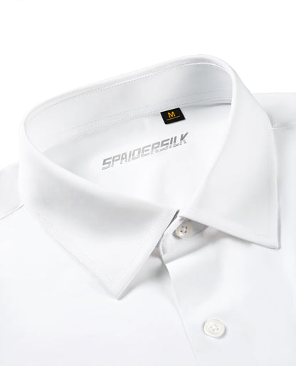 Lion Nardo Slim Fit White Dress Shirt for Men Wrinkle Free Mens Dress Shirts Long Sleeve Tall Muscle Fit Button Up Shirt