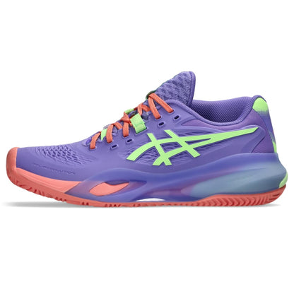 ASICS Women's Gel-Resolution X Padel Tennis Shoes, 5.5, Amethyst/Illuminate Green