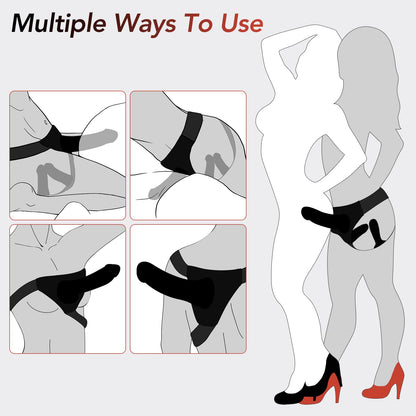 Strap On Dildo Set Adjustable Harness with 3 Silicone Dildos