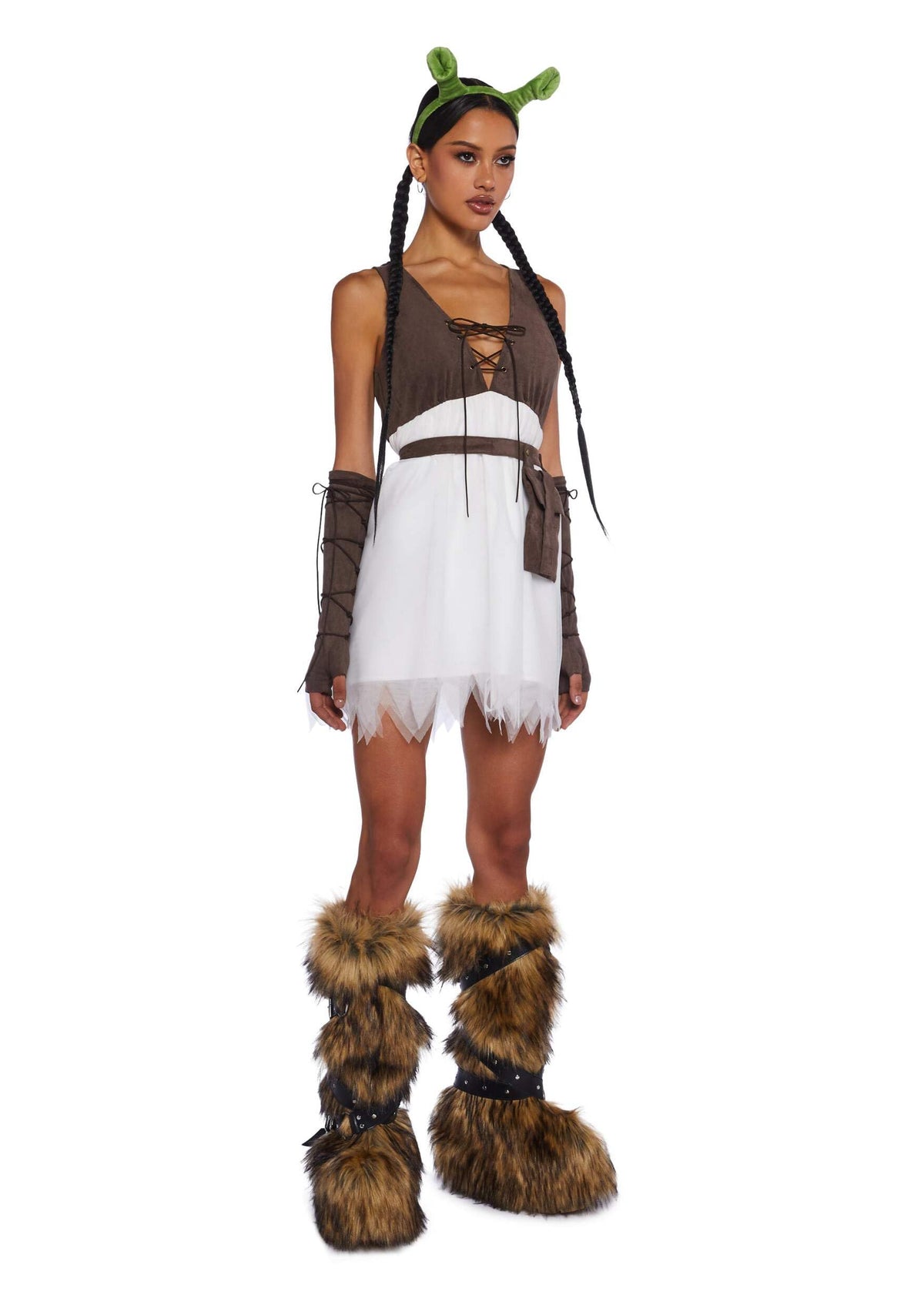 Dolls Kill Ogre Princess Halloween Costume - Swamp Fairytale Outfit by Trickz N' Treatz - XX-Small