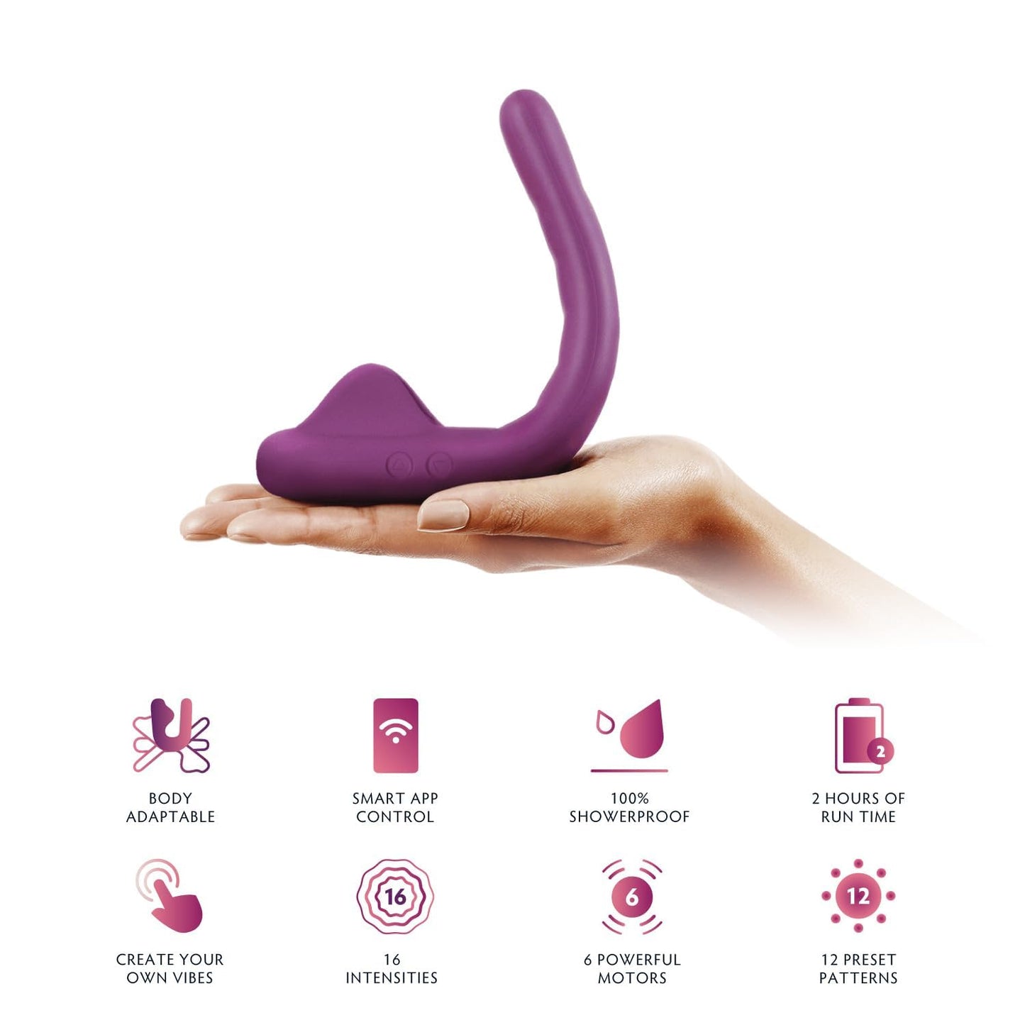 Crescendo 2 | Flexible Vibrator for Women's Intimate Wellness | Adaptive Fit, Precision Vibration & App Control.