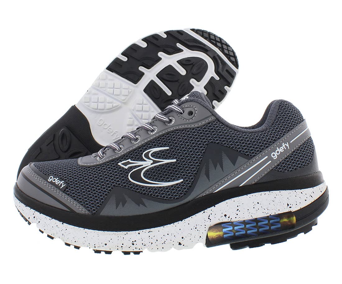 Gravity Defyer g-defy Mighty Walk Men’s Orthopedic Comfort Shoes Plantar Fasciitis | VersoShock All-Day Comfort | Wide Toe Box | Reduces Pain for All Activities Grey