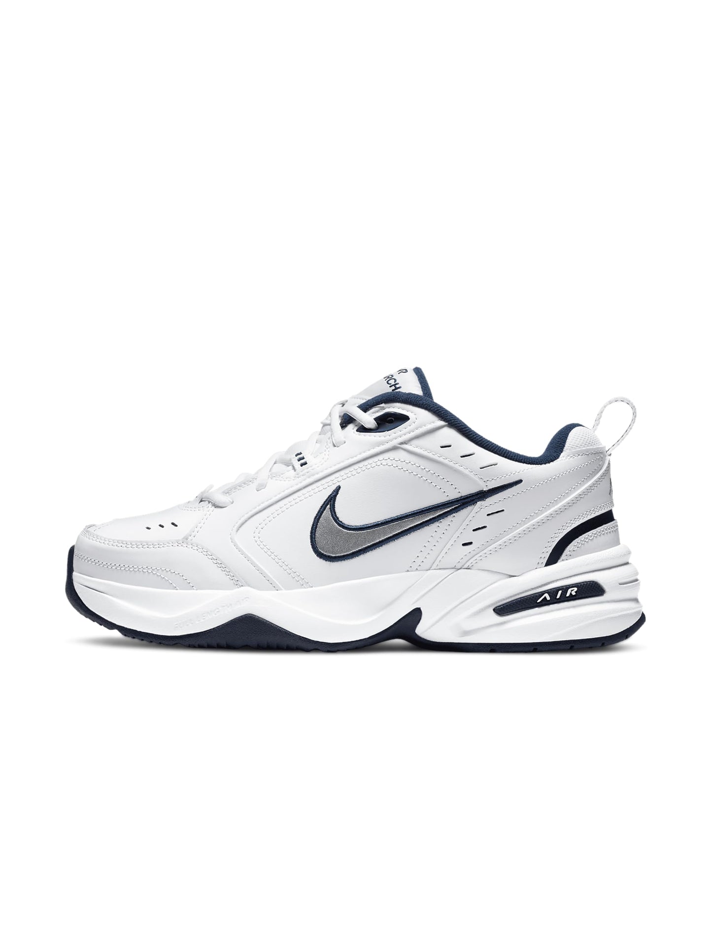 NIKE AIR MONARCH IV (MENS) - 6.5 White/Metallic Silver