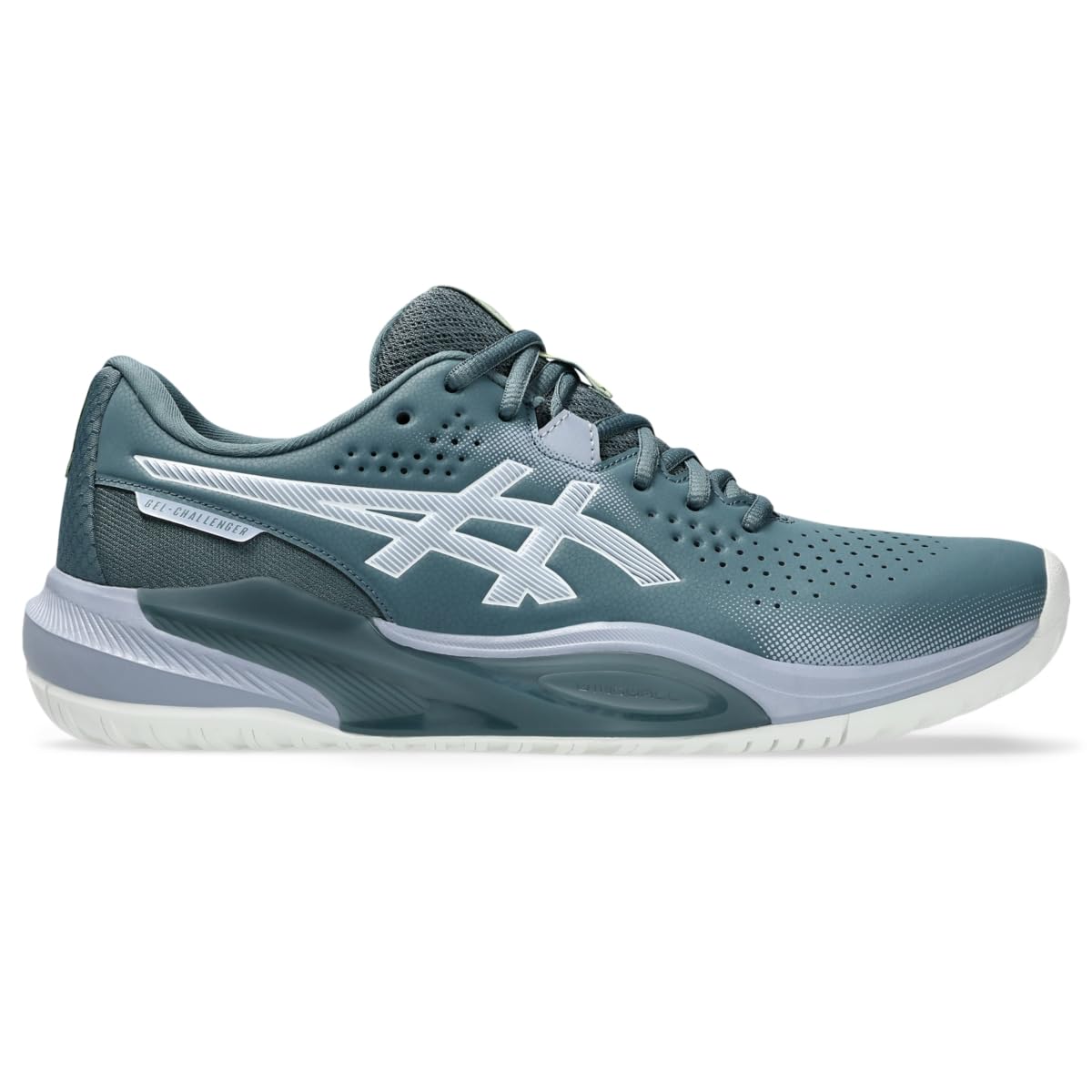ASICS Men's Gel-Challenger 15 Tennis Shoes, 7.5, IRONCLAD/Grey Blue