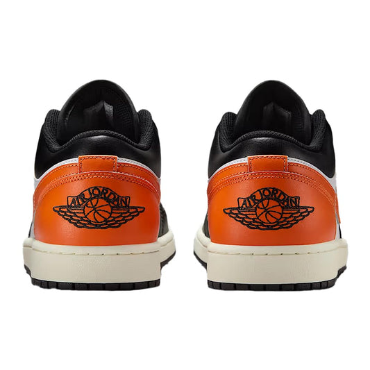 AIR JORDAN 1 LOW "BLACK/STARFISH-WHITE-SAIL"
