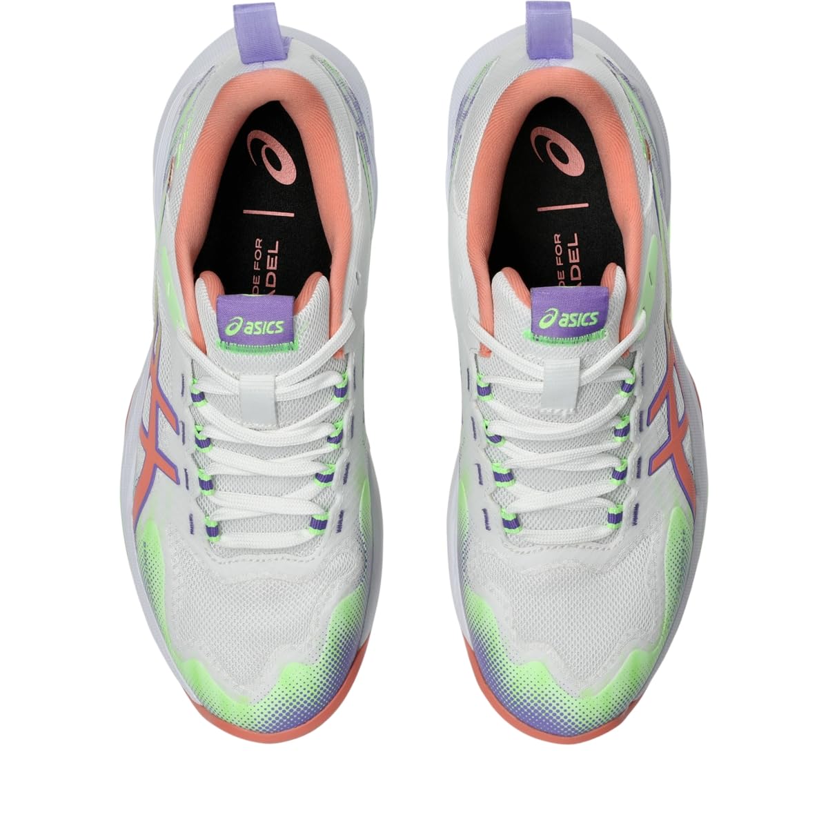 ASICS Women's SONICSMASH FF Padel Tennis Shoes, 9.5, White/Guava