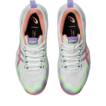 ASICS Women's SONICSMASH FF Padel Tennis Shoes, 9.5, White/Guava